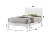 Evan Night Stand White, Modern Contemporary Sleek Wood, 2 Spacious Drawers - Ella Furniture