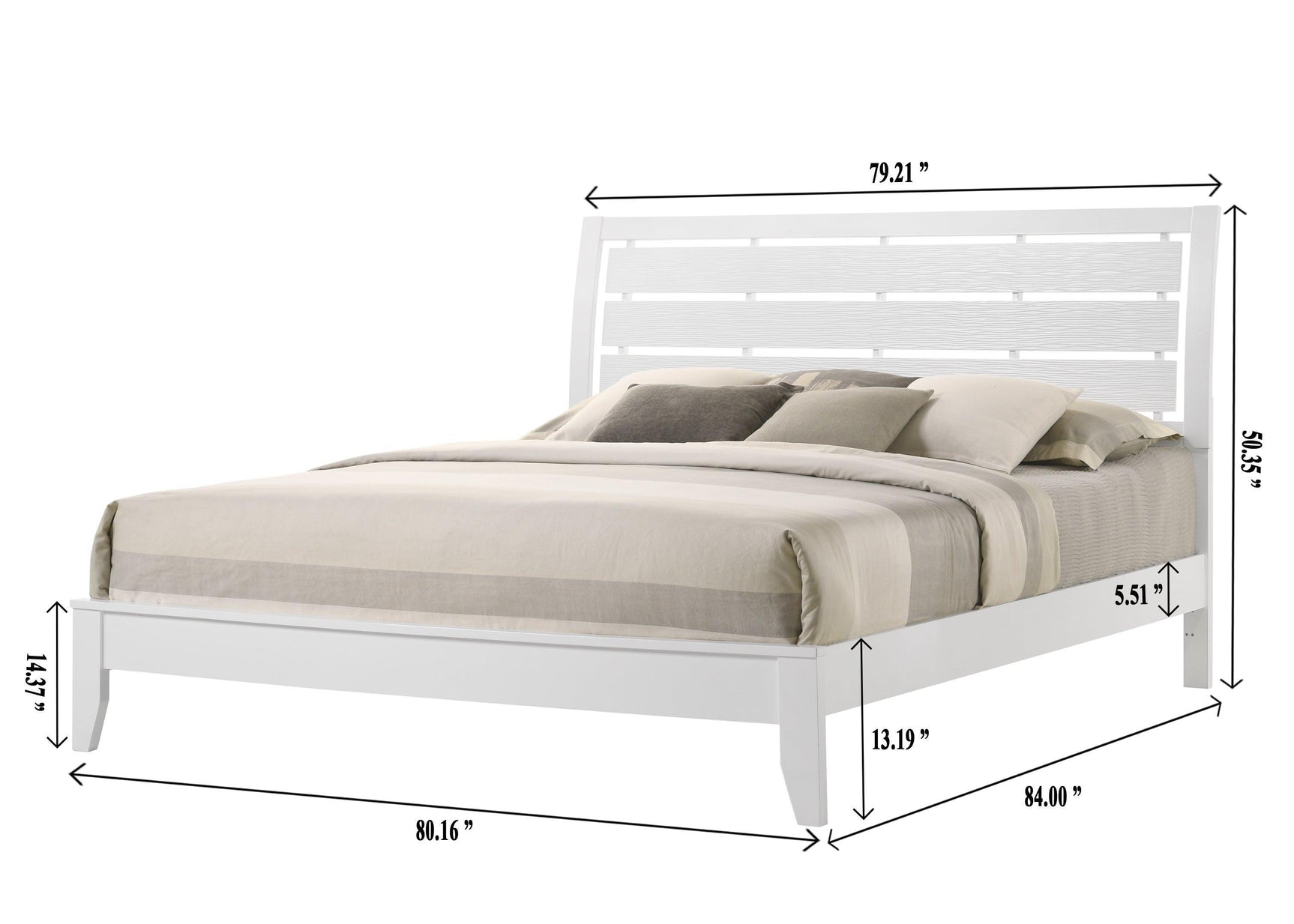 Evan White Modern Contemporary Wood And Wood Veneer Twin Sleigh Bed - Ella Furniture