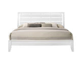 Evan Night Stand White, Modern Contemporary Sleek Wood, 2 Spacious Drawers - Ella Furniture