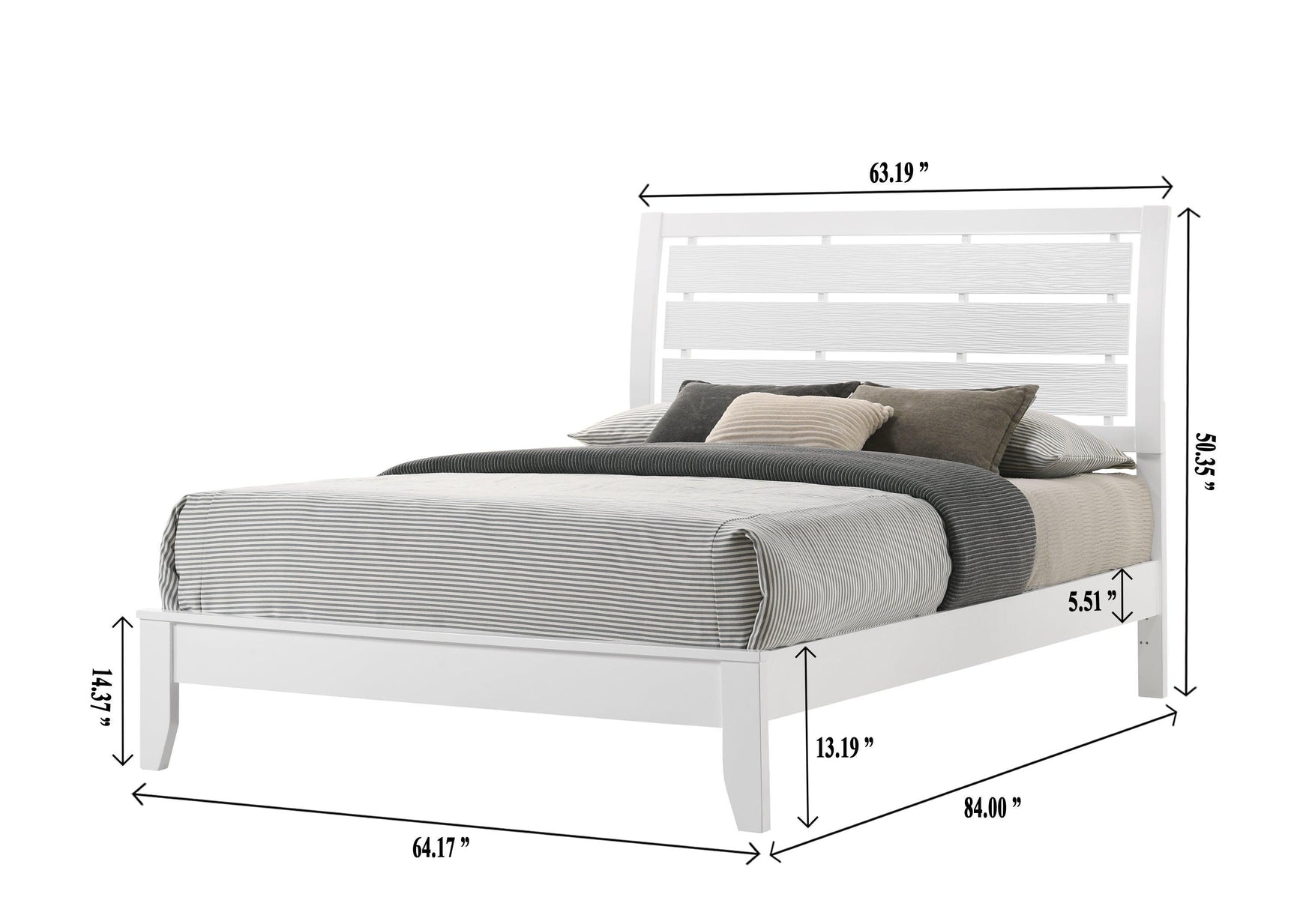 Evan Night Stand White, Modern Contemporary Sleek Wood, 2 Spacious Drawers - Ella Furniture