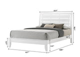 Evan White Modern Contemporary Wood And Wood Veneer Twin Sleigh Bed - Ella Furniture