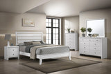 Evan White Modern Contemporary Wood And Wood Veneer Twin Sleigh Bed - Ella Furniture