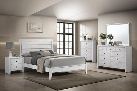Evan Dresser White, Sleek And Contemporary Wood, 9 Spacious Drawers - Ella Furniture