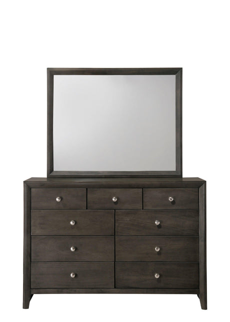 Evan Night Stand Grey, Modern Transitional Wood, 2 Spacious Drawers - Ella Furniture