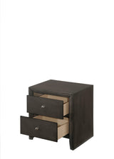 Evan Dresser Grey, Modern Wood, Nickel Knob 7 Drawers - Ella Furniture