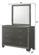 Kaia Night Stand Gray, Sleek And Modern Wood, Metal 2 Spacious Drawers - Ella Furniture