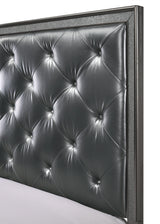 Kaia Chest Gray, Contemporary Modern Wood, Crystal 5 Drawers - Ella Furniture