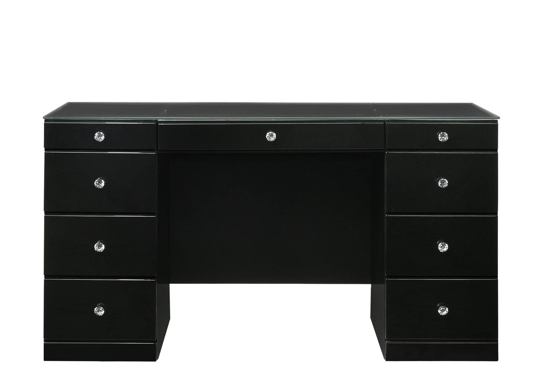 Avery Luxo Black Vanity Set