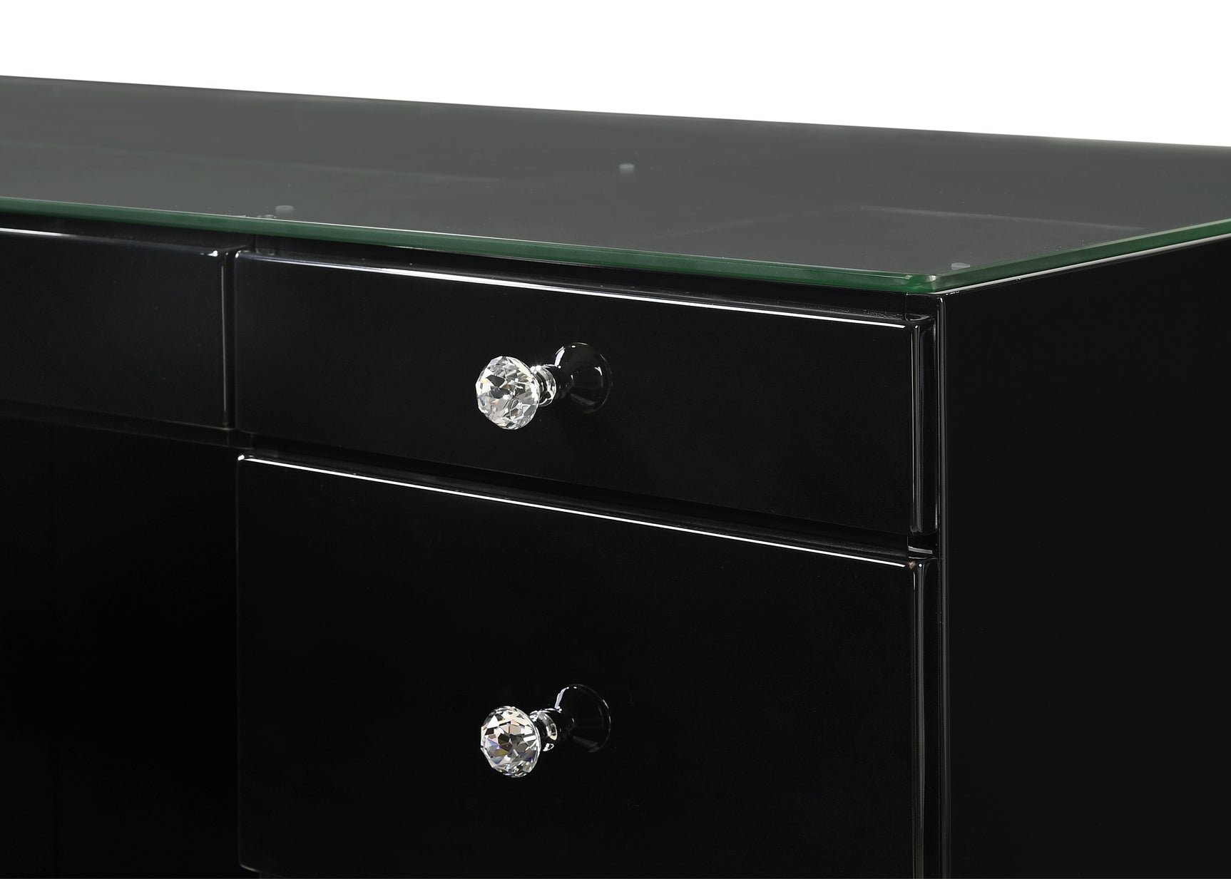 Avery Luxo Black Vanity Set