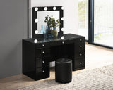 Avery Luxo Black Vanity Set