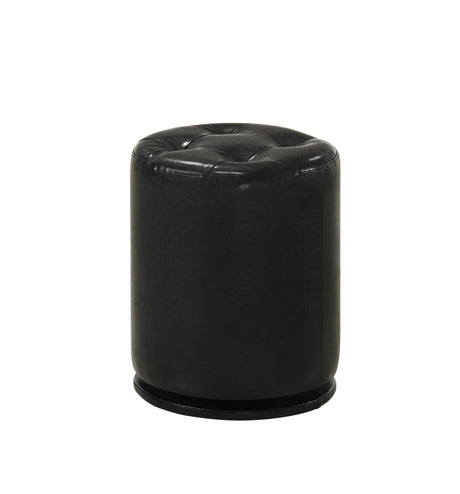 Avery Black Contemporary Sleek Veneers With Knob Vanity - Ella Furniture