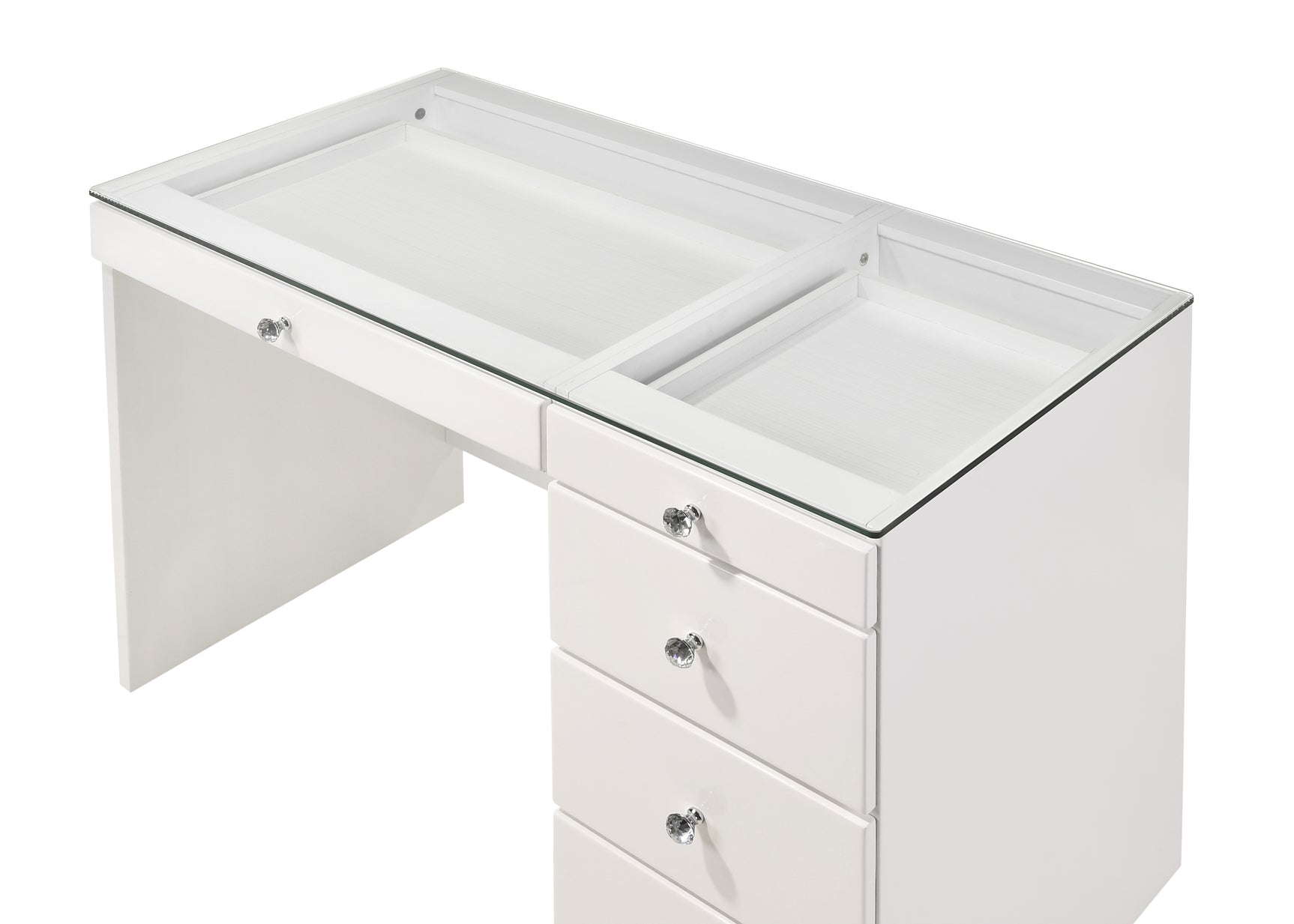 Morgan Luxo White Vanity Set