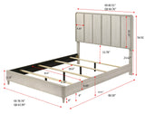 Nyomi White Panel King Bed view 4