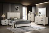 Nyomi White Panel Queen Bed view 2