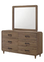 Nyomi Light Brown Dresser and Mirror from Ella Furniture