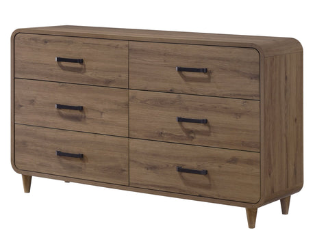 Nyomi Light Brown Panel Bedroom Set view 5