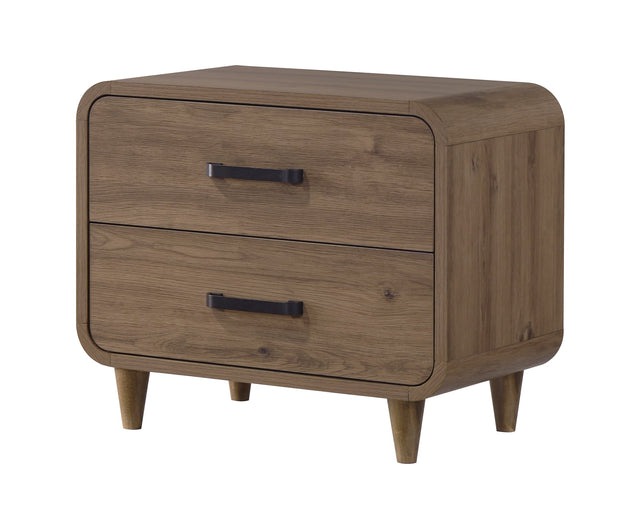 Nyomi Nightstand in Light Brown Finish from Ella Furniture