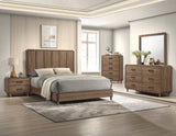 Nyomi Light Brown Panel Bedroom Set from Ella Furniture