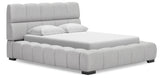 Grendusk Light Gray Queen Upholstered Bed