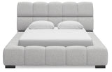 Grendusk Light Gray Queen Upholstered Bed