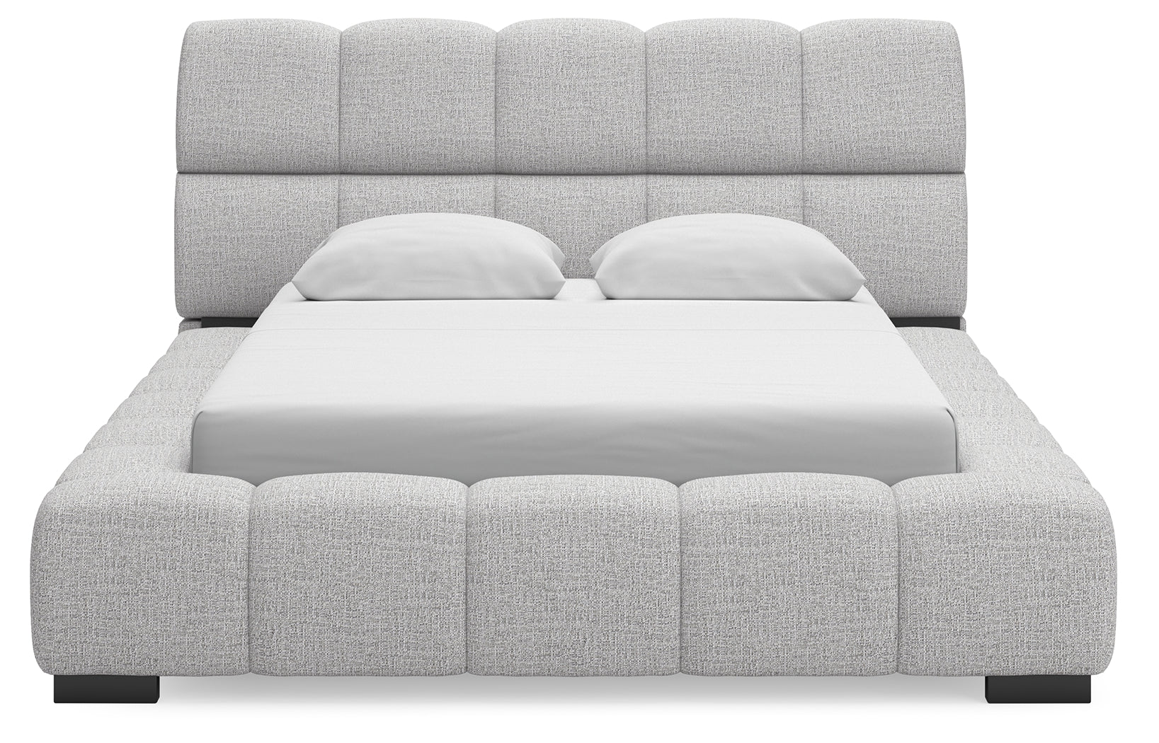 Grendusk Light Gray Queen Upholstered Bed