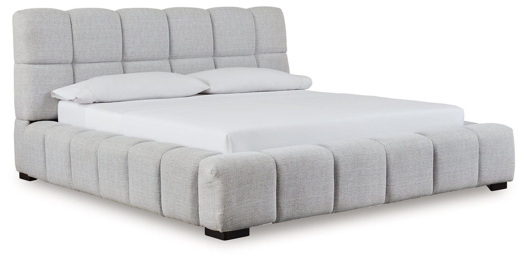 Grendusk Light Gray King Upholstered Bed