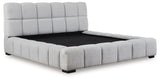 Grendusk Light Gray King Upholstered Bed