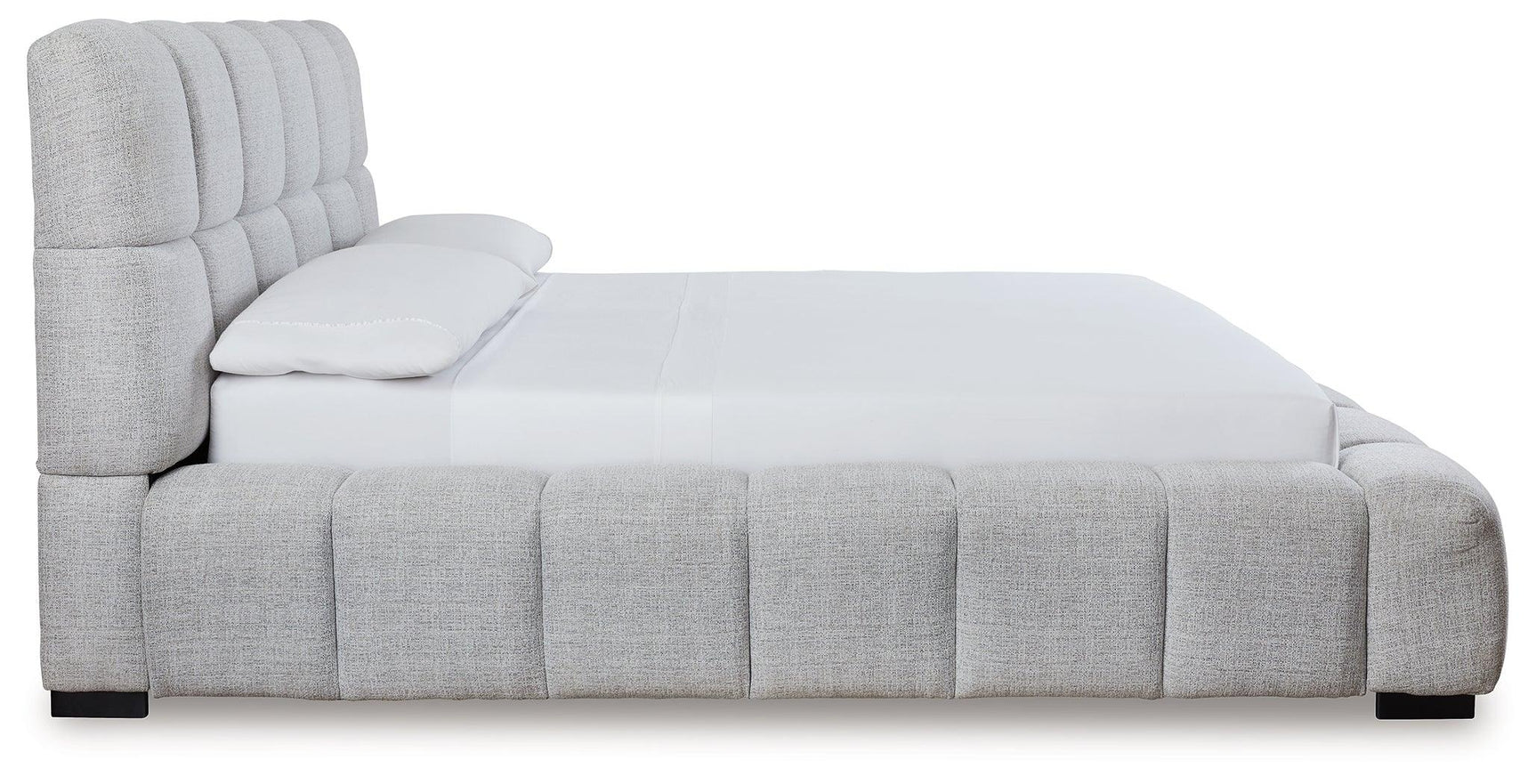 Grendusk Light Gray King Upholstered Bed