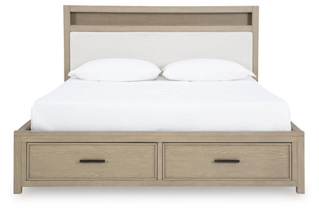 Calmoro Gray Bookcase Bedroom Set view 5