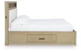 Calmoro Gray Queen Bookcase Bed