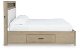 Calmoro Gray Bookcase Bedroom Set view 7