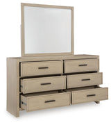 Calmoro Gray Bookcase Bedroom Set angled view