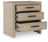 Calmoro Gray Bookcase Bedroom Set angled view