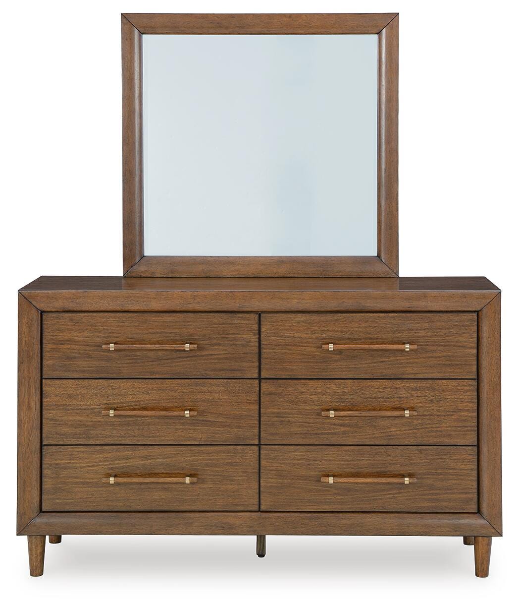Lyncott Brown Upholstered Panel Bedroom Set view 6