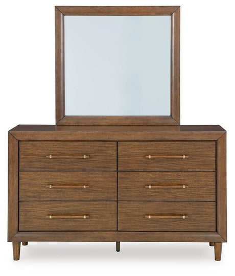 Lyncott Brown Upholstered Panel Bedroom Set view 6