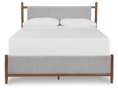 Lyncott Brown Upholstered Panel Bedroom Set view 13