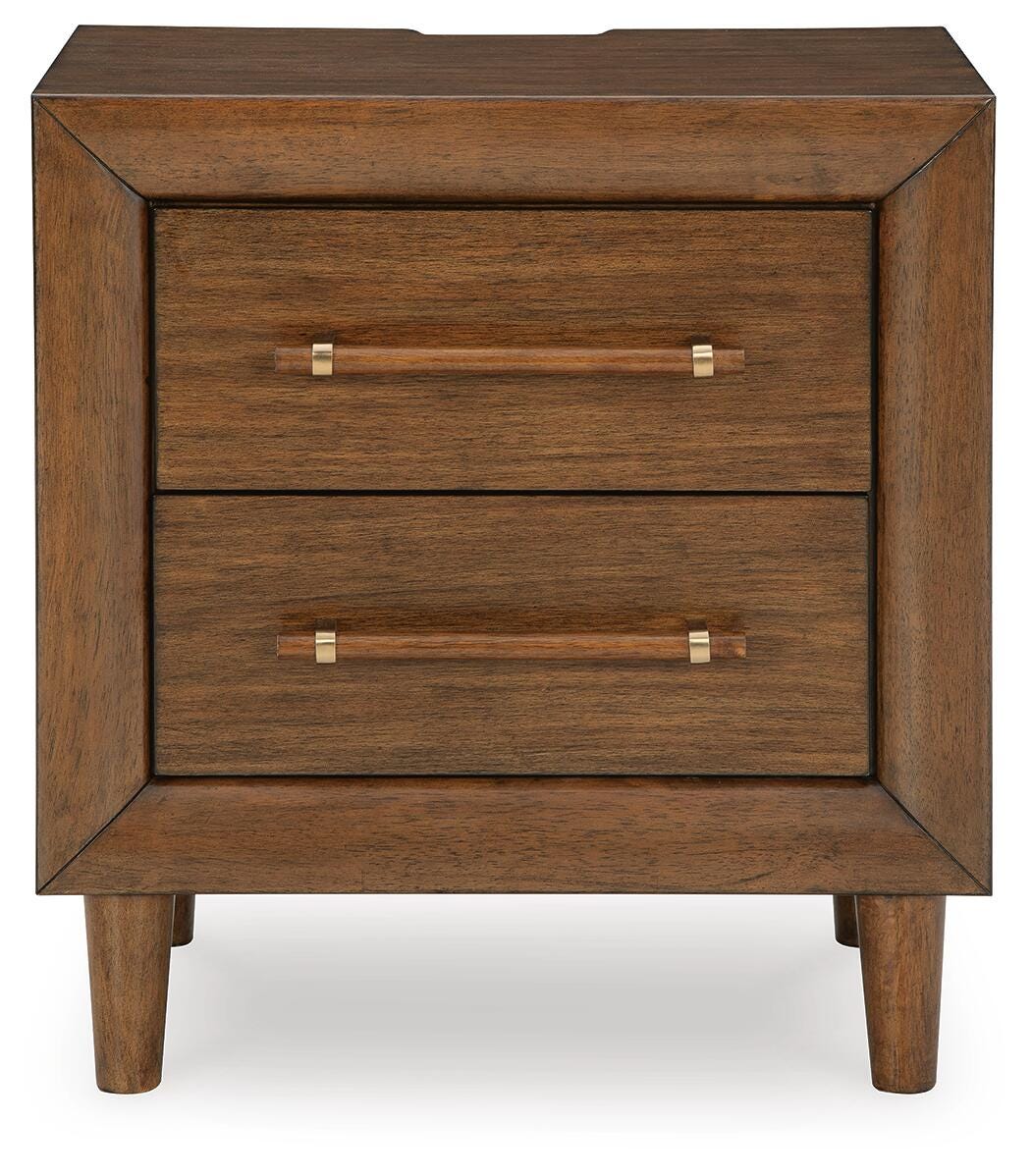 Lyncott Brown Upholstered Panel Bedroom Set view 18