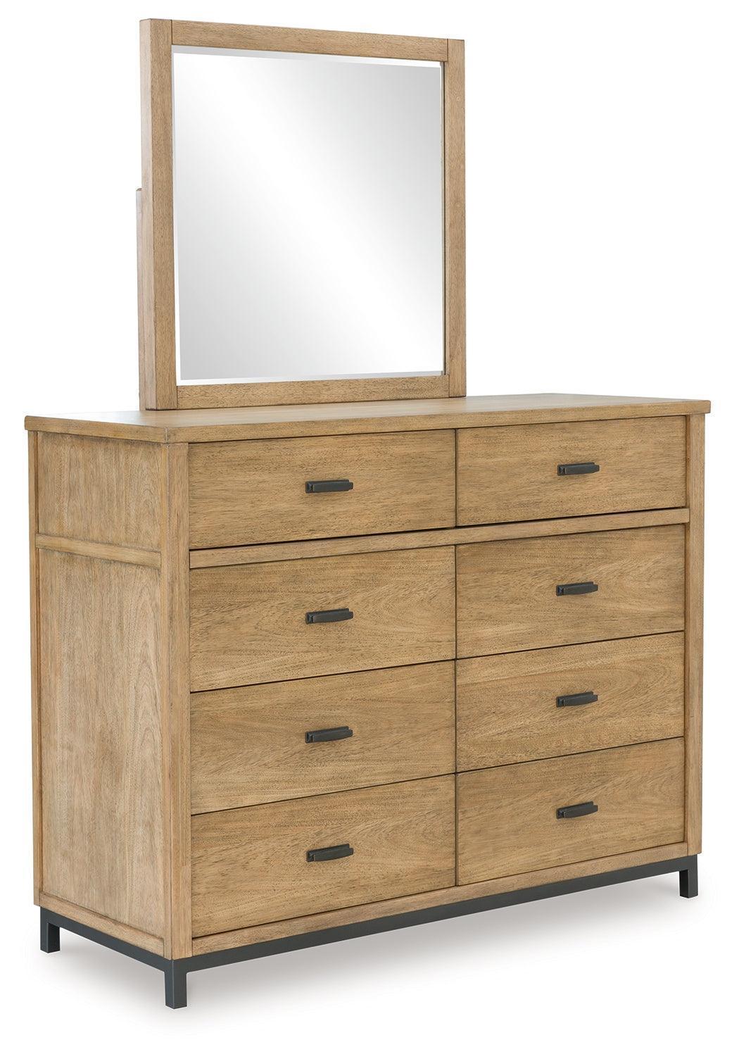Tomtyn Light Brown Dresser and Mirror