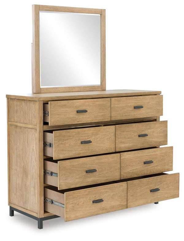 Tomtyn Light Brown Dresser and Mirror