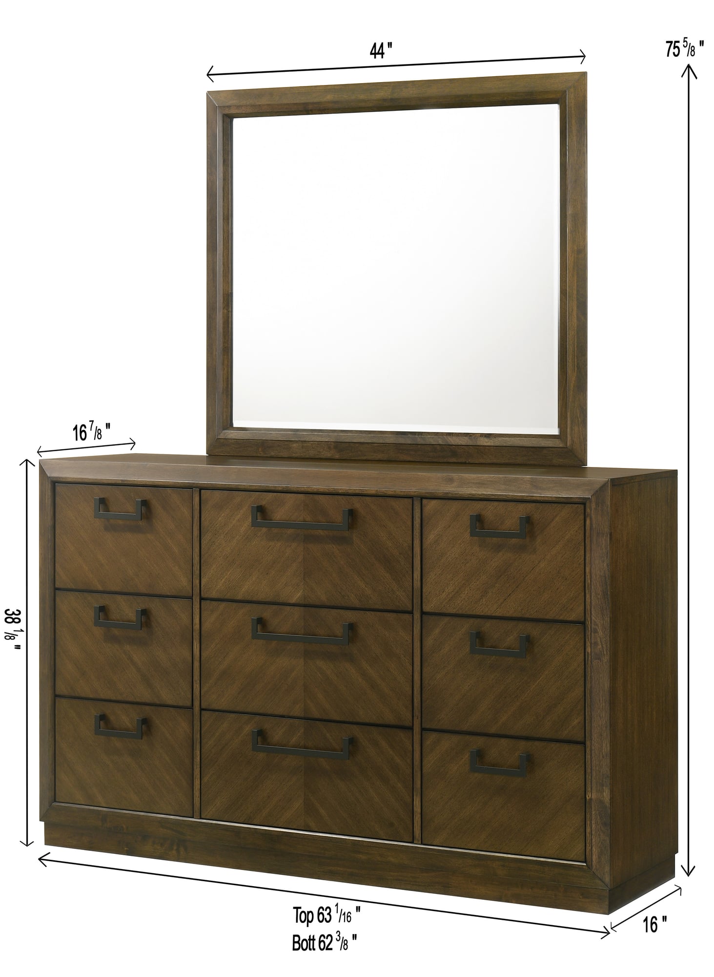Lakecrest Brown Upholstered Panel Bedroom Set view 8