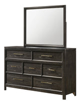 Ethel Dark Brown Upholstered Panel Bedroom Set view 6