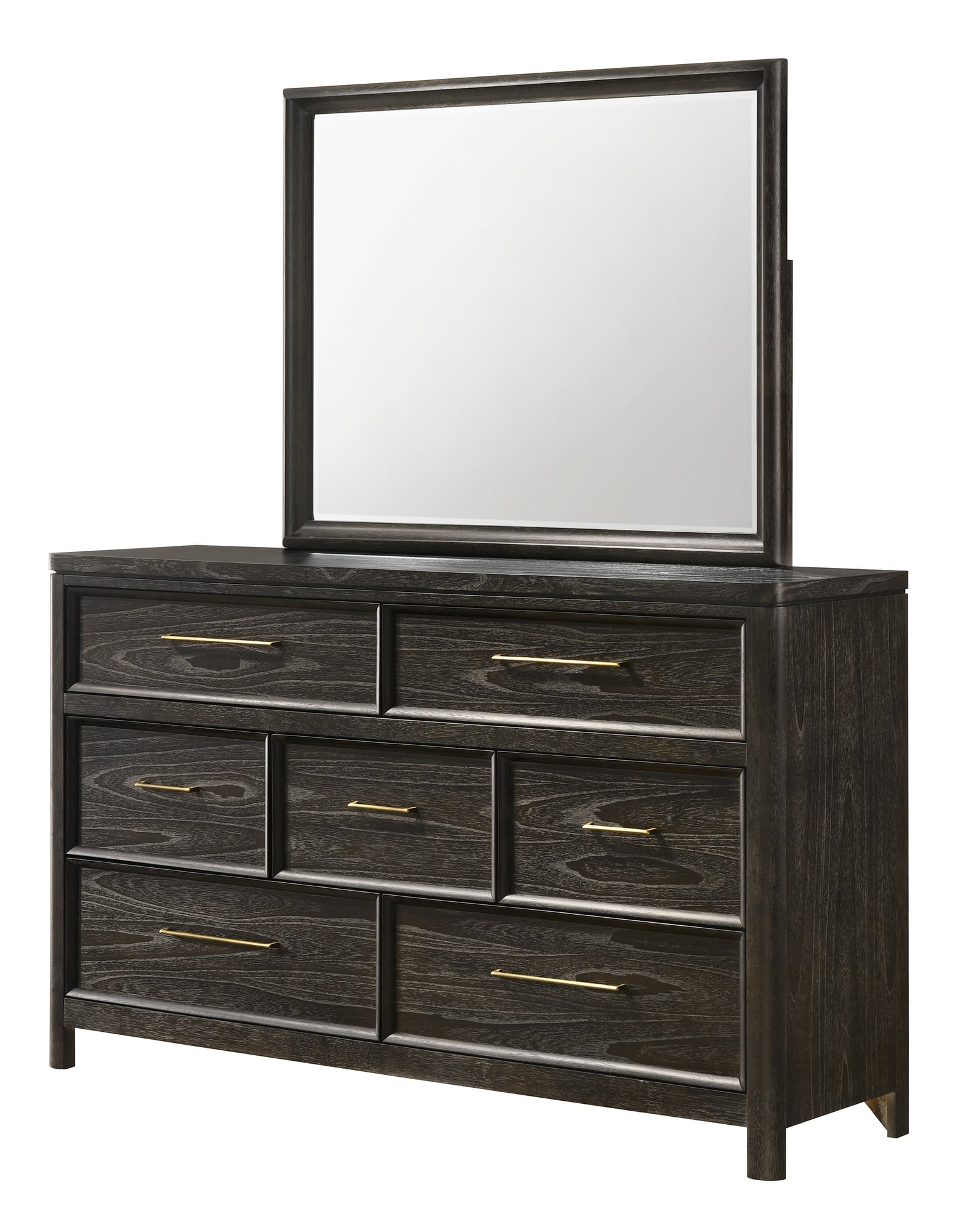Ethel Dark Brown Upholstered Panel Bedroom Set view 6