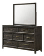 Ethel Dark Brown Dresser and Mirror from Ella Furniture