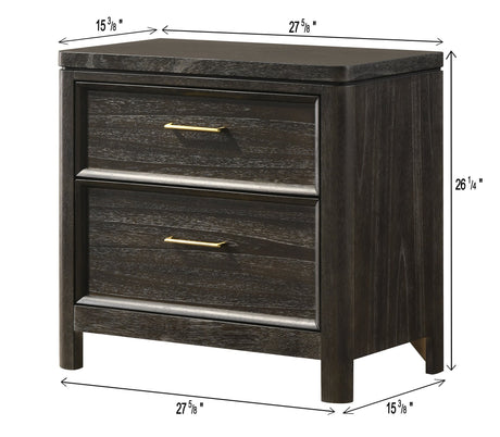 Ethel Dark Brown Upholstered Panel Bedroom Set view 12