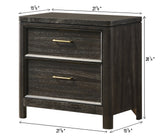 Ethel Dark Brown Nightstand view 3