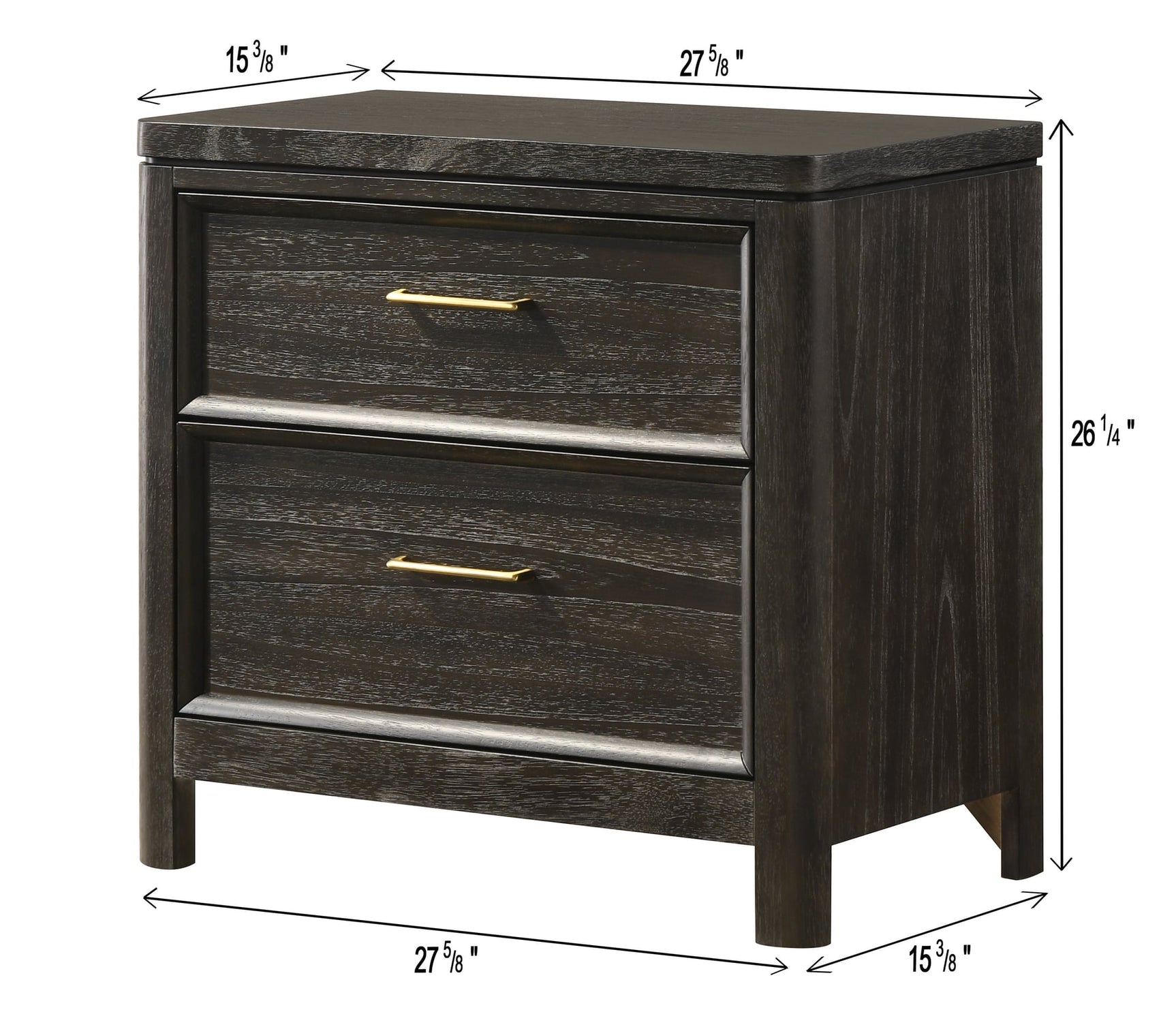 Ethel Dark Brown Nightstand view 3