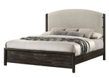Ethel Dark Brown Upholstered Panel Bedroom Set view 2