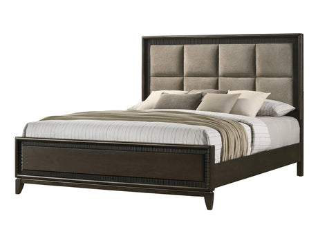 Saratoga Black Modern Contemporary Solid Wood And Veneers 5-Drawers Handle Accent Chest - Ella Furniture