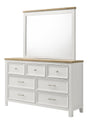 Aston White Dresser and Mirror from Ella Furniture