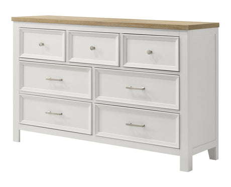 Aston White Dresser and Mirror view 2